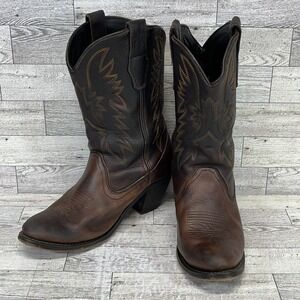 Masterson Boot RB7467 Brown Leather Western‎ Cowboy Boots Women Size 7.5M